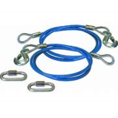 (image for) 64" Tow Bar Safety Cables 10,000 lb Single Hook Straight #649