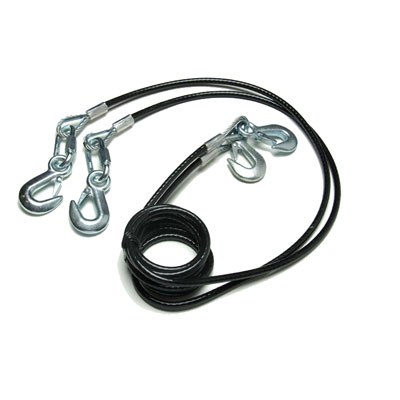 (image for) Tow Bar 8K Hybrid Safety Cable Set #674